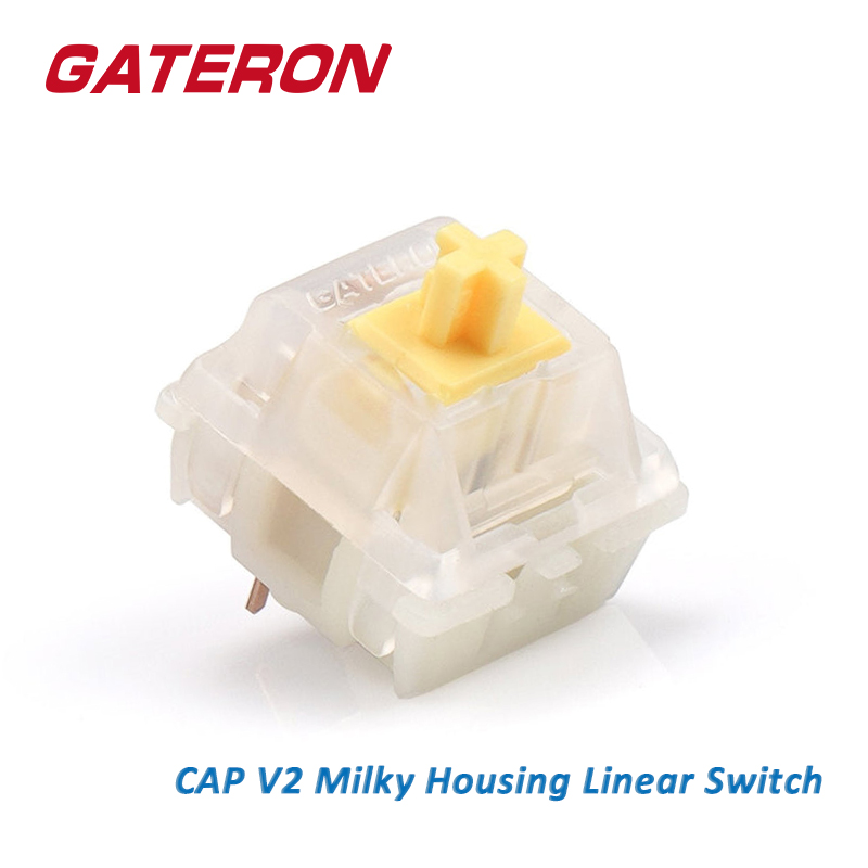 Gaming Accessories Aesthetic - GATERON CAP mleczno-żółty liniowy KS-25 5