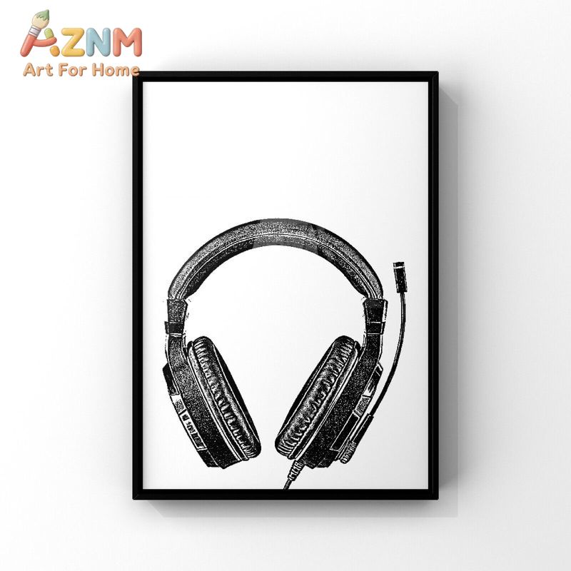 AZNM Czarno-Biały Obraz na Płó – Gaming Accessories For Room recenzja i cena