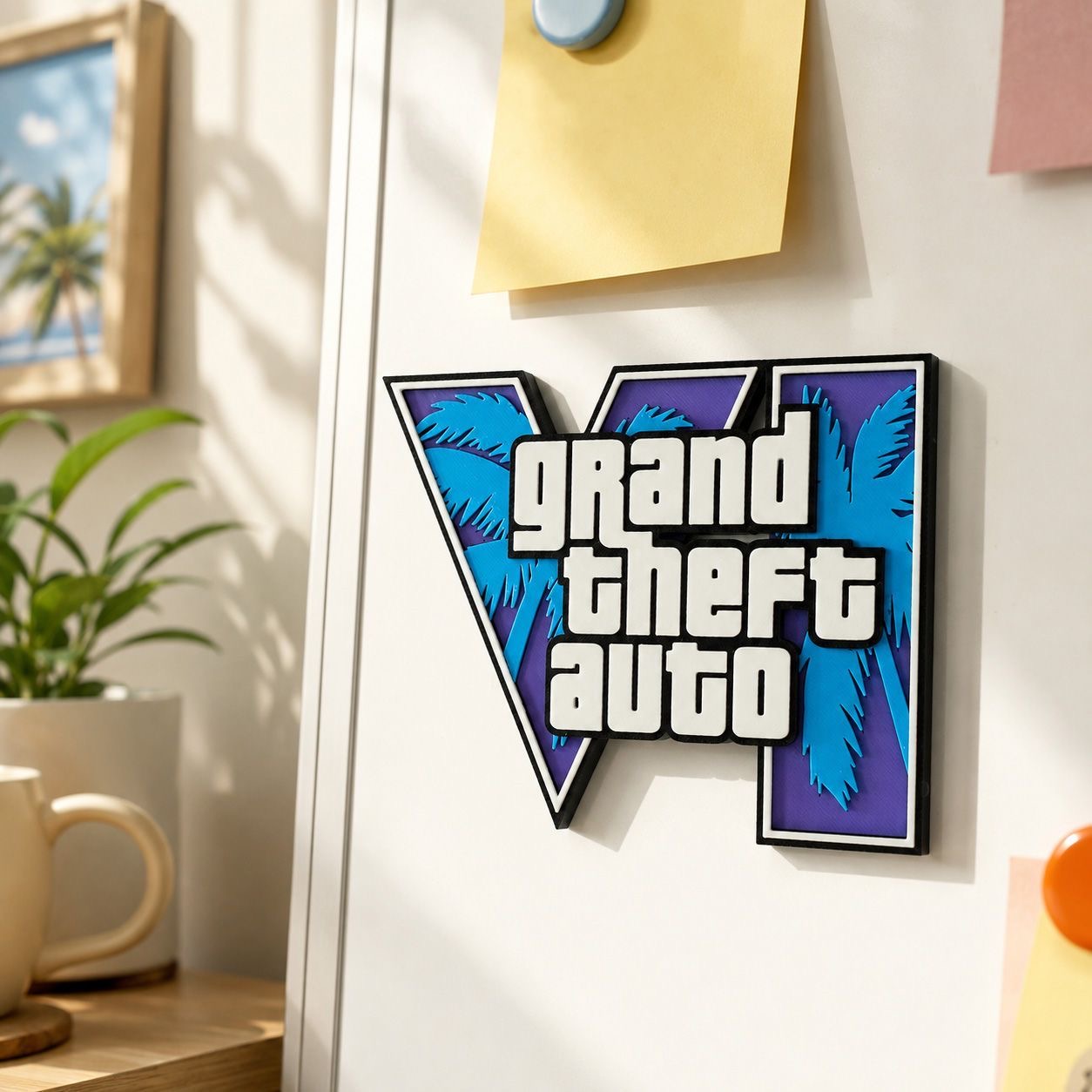 Magnetyczna naklejka z logo GT – Gaming Accessories For Room recenzja i cena