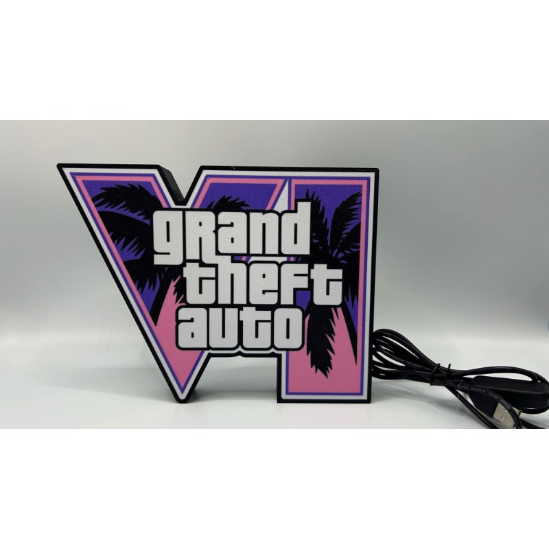 GTA 6 Grand Theft Auto VI LED  – Accessories For Your Gaming Room recenzja i cena